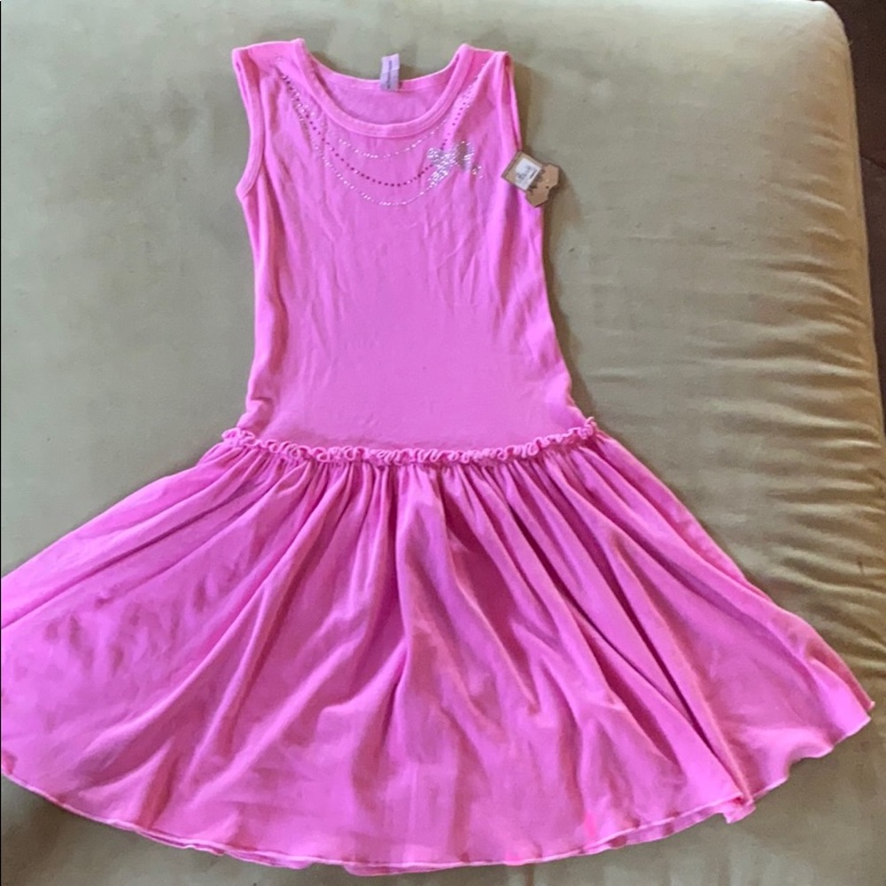 Mignone pink bedazzled dress
